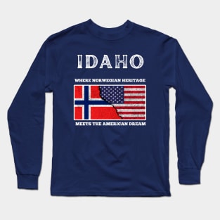 Idaho - Norwegian Heritage Long Sleeve T-Shirt